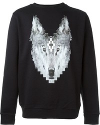 Marcelo Burlon County of Milan Geometric Wolf Print Sweatshirt