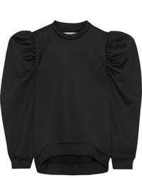 MARQUES ALMEIDA Marques Almeida Oversized Cotton Blend Jersey Sweatshirt Black