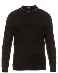 Givenchy Multi Knit Wool And Cotton Blend Sweater