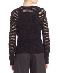 DKNY Novelty Stitch Long Sleeve Pullover