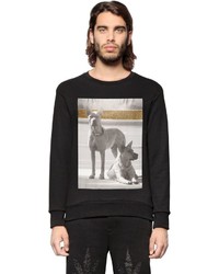 Palm Angels Dogs Printed Cotton Sweatshirt