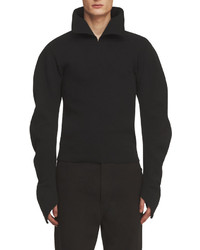 Burberry Ribbed Sculptural Sweater Black