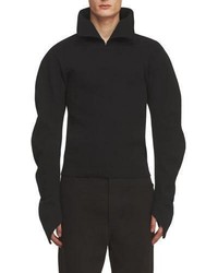Burberry Ribbed Sculptural Sweater Black