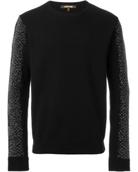 Roberto Cavalli Studded Sleeve Sweatshirt