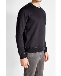 Valentino Rockstud Cotton Sweatshirt