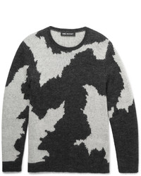 Neil Barrett Slim Fit Patterned Knitted Sweater