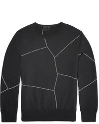 Alexander McQueen Stitch Detailed Cotton Sweatshirt