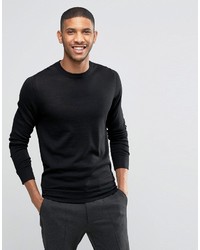 Lindbergh Sweater In Merino Wool In Black