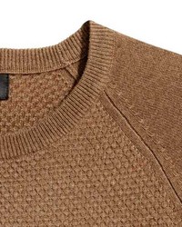 H&M Textured Knit Cashmere Sweater