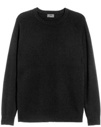 H&M Textured Knit Cashmere Sweater