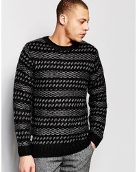 NATIVE YOUTH Wool Jaquard Knit Sweater