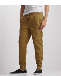 Aeropostale Solid Woven Jogger Pants