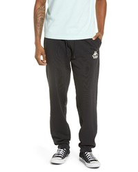 Kappa Authentic Gothenburg French Terry Joggers In Black Smoke White Antique At Nordstrom