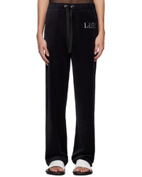 Ludovic De Saint Sernin Black All The Rumors Are True Lounge Pants