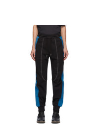 Feng Chen Wang Black And Blue French Terry Lounge Pants