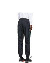 Off-White Black And Green Diag Track Pants