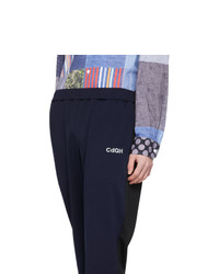 Comme des Garcons Homme Black And Navy Jersey Lounge Pants