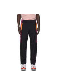 Gcds Black And Pink Nylon Track Pants