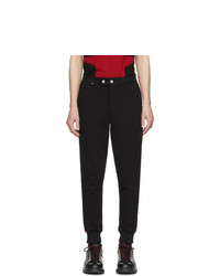 Alexander McQueen Black And Red Jogger Lounge Pants