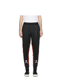 Mastermind World Black And Red Side Line Track Pants