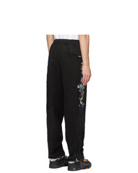 Doublet Black Chaos Embroidery Lounge Pants