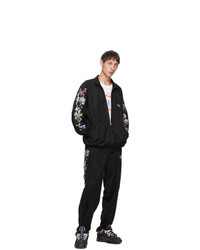 Doublet Black Chaos Embroidery Lounge Pants