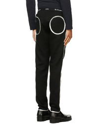 Sulvam Black Circle Double Face Jersey Lounge Pants