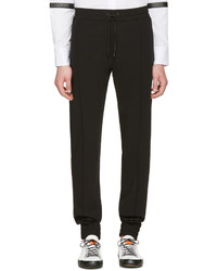 Pyer Moss Black Classic Ribbed Trousers