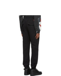 Pyer Moss Black College Slouch Lounge Pants