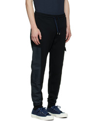 Ps By Paul Smith Black Contrast Panel Lounge Pants