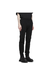 Julius Black Cotton Dry Sweat Detail Lounge Pants