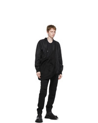 Julius Black Cotton Dry Sweat Detail Lounge Pants