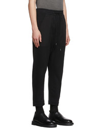 Isabel Benenato Black Cotton Lounge Pants