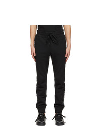 VERSACE JEANS COUTURE Black Cuffed Logo Lounge Pants