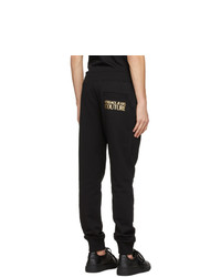 VERSACE JEANS COUTURE Black Cuffed Lounge Pants