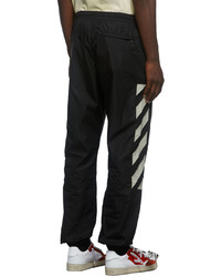 Off-White Black Diag Cuffed Track Pants