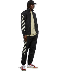 Off-White Black Diag Cuffed Track Pants