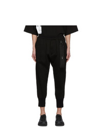 Julius Black Double Jersey Lounge Pants