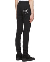 Balmain Black Foil Lounge Pants