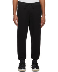Y-3 Black French Terry Cuffed Lounge Pants