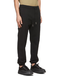 Solid Homme Black French Terry Lounge Pants