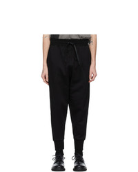 The Viridi-anne Black French Terry Lounge Pants