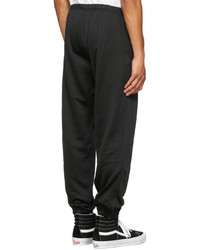 Needles Black French Terry Zipped Lounge Pants