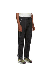 John Elliott Black High Shrunk Nylon Trenton Lounge Pants