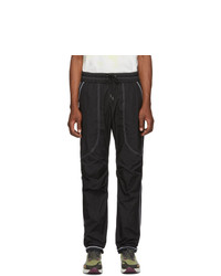 John Elliott Black High Shrunk Nylon Trenton Lounge Pants