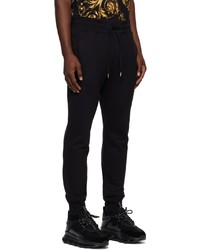 VERSACE JEANS COUTURE Black Iconic Logo Lounge Pants