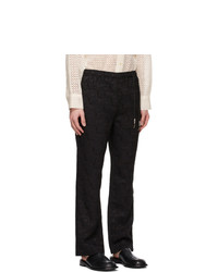 Andersson Bell Black Jacquard Lounge Pants