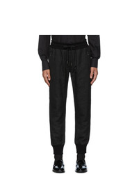 Dolce and Gabbana Black Jacquard Lounge Pants