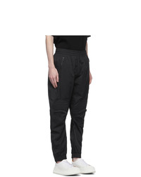 System Black Knee Patch Track Pants