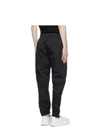 System Black Knee Patch Track Pants